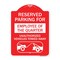 Signmission Reserved Parking for Employee of the Quarter Unauthorized Vehicles Towed Away, A-DES-RW-1824-23110 A-DES-RW-1824-23110 - alternate 1